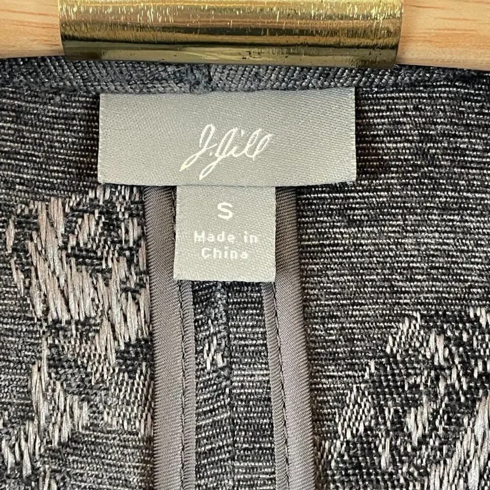 J. Jill Gray Brocade Jacket Size Small